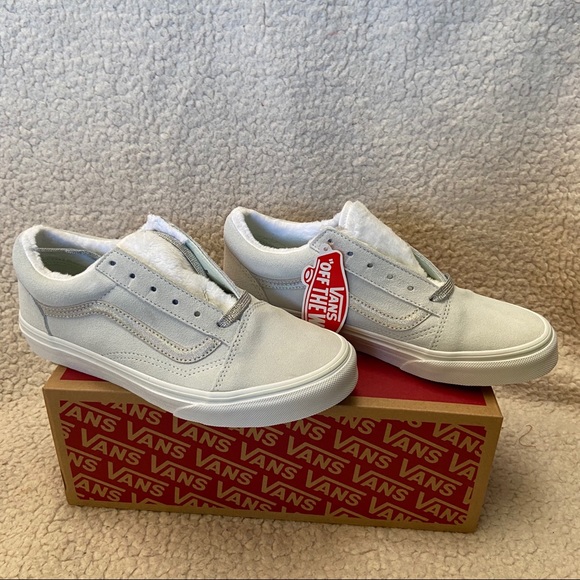 NWT Vans Old School Faux Shearling Lined Sneakers - Picture 4 of 10